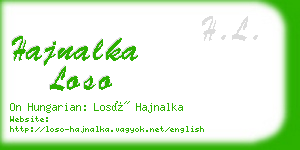 hajnalka loso business card